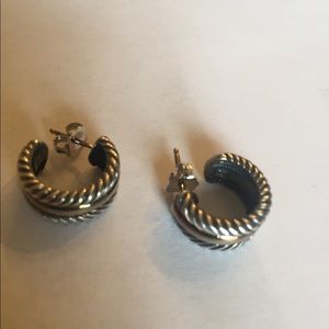 David Yurman smaller hoop. Pre owned